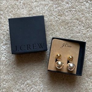 JCrew double sided stud earrings
